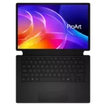 Asus ProArt PZ14 HT7407NA-SN024WS laptop with a vibrant ProArt display and keyboard.