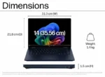 HP OmniBook X Flip 14-fm0029TU Next Gen AI PC, Blue - 32 GB RAM - (B91BSPA) - Image 3