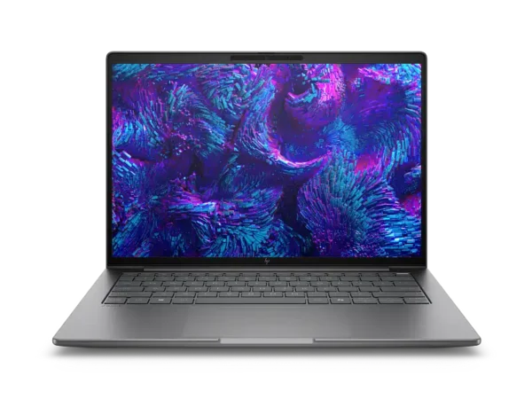 HP ZBook 8 G1i 14-inch mobile workstation with Intel Core Ultra 7, 16GB RAM, 1TB SSD, and Intel Arc graphics.