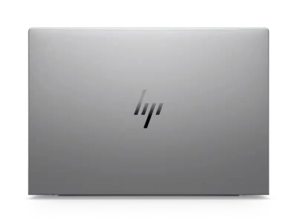 Silver HP ZBook 8 G1i mobile workstation laptop with HP logo.