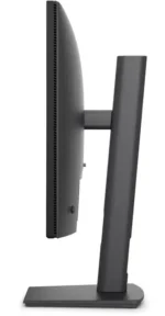 Dell Pro P24 USB-C Hub Monitor P2426HE side view, featuring a dark gray stand and monitor panel.