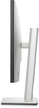 Dell UltraSharp U2724DE 27-inch QHD IPS monitor side profile with silver stand.