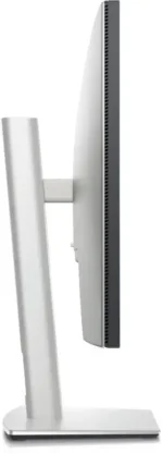 Dell UltraSharp 27 Thunderbolt Hub Monitor U2724DE side view with silver stand and slim bezel.