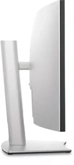 Dell UltraSharp 38 U3824DW curved USB-C hub monitor side profile with silver stand.