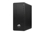 HP 285 Pro G8 Microtower desktop PC with textured front panel and side USB ports.