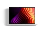 HP EliteBook 8 G2i 14 Notebook Next Gen AI PC in silver with vibrant abstract wallpaper.