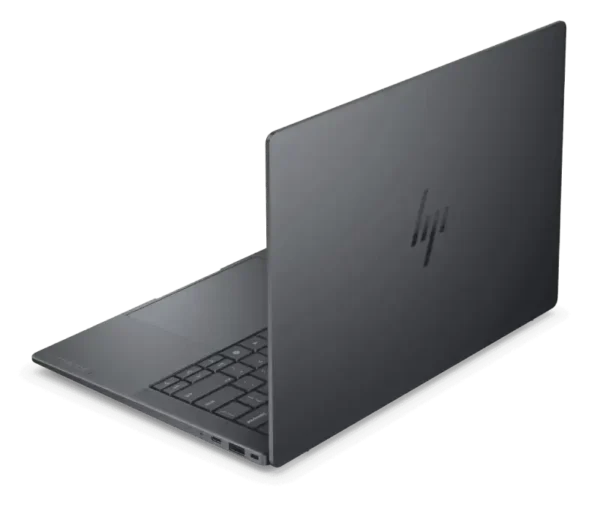HP EliteBook X G2i laptop in gray with HP logo on lid and keyboard visible.