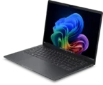 HP EliteBook X G2i 36.6 cm (14) Next Gen AI PC in gray with vibrant Windows wallpaper.