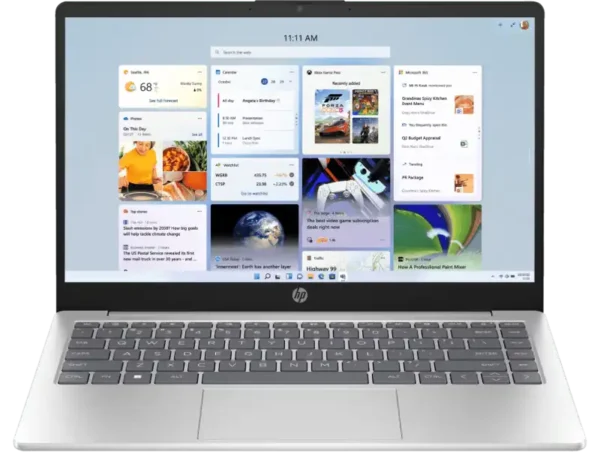 HP 14-ep1181TU silver laptop with 24GB RAM, 1TB SSD, and Intel Core Ultra 7 processor.
