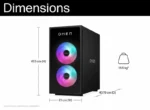 HP OMEN 35L gaming desktop dimensions: 41.5 cm height, 21 cm width, 40.79 cm depth, 14.5 kg weight.
