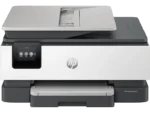 HP OfficeJet Pro 8120 inkjet printer with 3.0" color touchscreen, USB, and A4 paper handling.