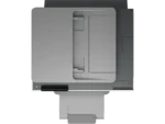 Top view of HP OfficeJet Pro 9130 All-in-One Inkjet Printer with USB interface and color touchscreen.