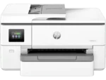HP OfficeJet Pro 9720 wide format A3 inkjet printer with color touchscreen and USB interface.