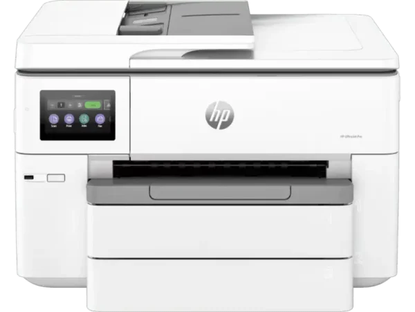 HP OfficeJet Pro 9730 wide format A3 inkjet printer with touchscreen and multi-function capabilities.