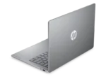 HP OmniBook 5 laptop in silver, showing the keyboard and HP logo on the lid.