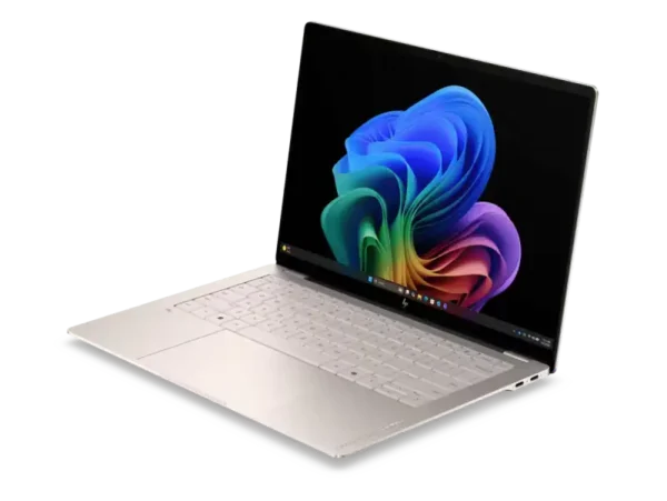 HP OmniBook Ultra Laptop Next Gen AI 14-kd0083TU in Silk Sand with 16GB RAM and 1TB SSD.