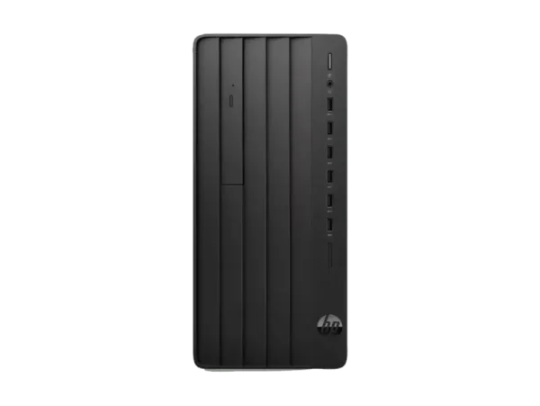 HP Pro Tower 280 G9 PCI desktop PC with vertical front panel and side ports.