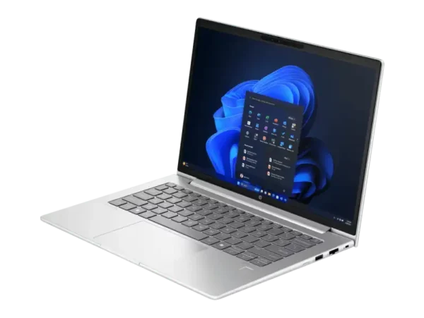 Silver HP ProBook 440 14 G11 laptop with 16GB RAM and Windows 11 on screen.