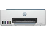 HP Smart Tank 525 All-in-One color inkjet printer with USB interface and LED indicators.