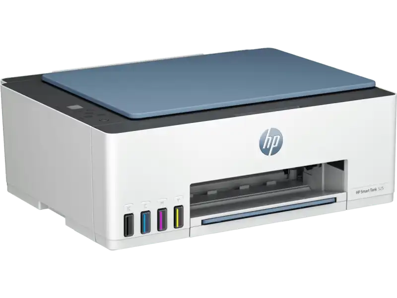 HP Smart Tank 525 all-in-one color inkjet printer with scanner and copier.
