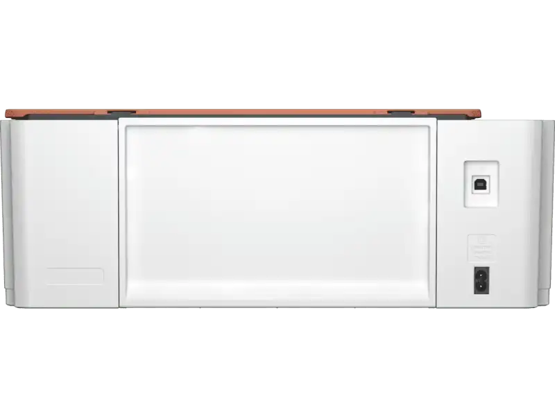 HP Smart Tank 529 printer back panel with USB and power ports.