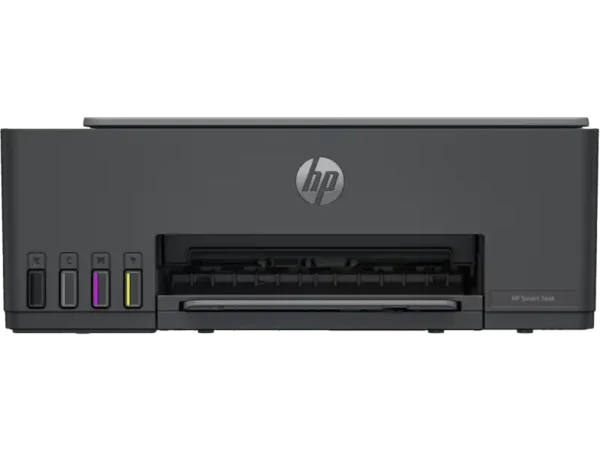 HP Smart Tank 584 All-in-One color inkjet printer with visible ink tanks and HP logo.
