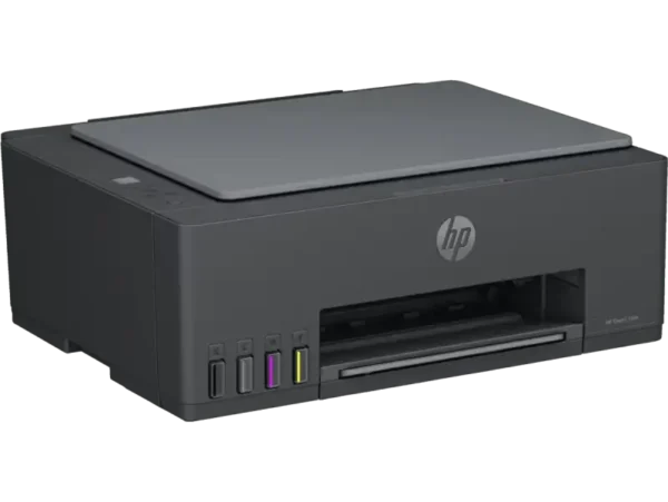HP Smart Tank 584 All-in-One printer with scanner and copier, featuring color inkjet printing and LED indicators.