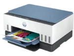 HP Smart Tank 675 Wi-Fi All-in-One color inkjet printer with duplexer and ink tanks.