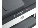 Close-up of HP Smart Tank 790 printer control panel with icons and HP logo.
