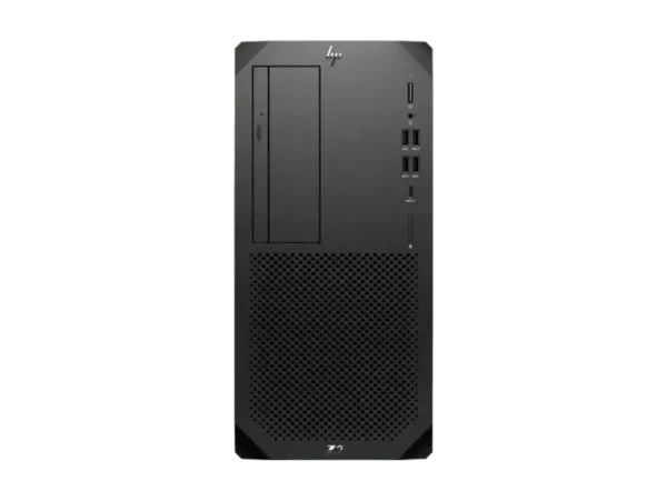 HP Z2 Tower G9 Workstation front view with ports and drive bays.