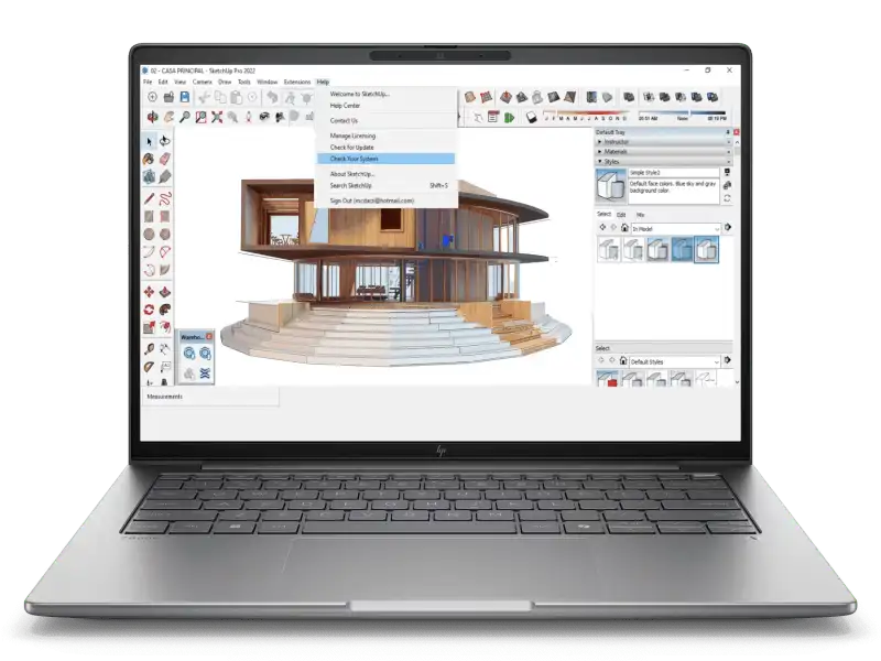 HP ZBook 8 G1i 14-inch mobile workstation laptop with Intel Core Ultra 7, 32GB RAM, 1TB SSD, RTX 5050 graphics, and Windows 1