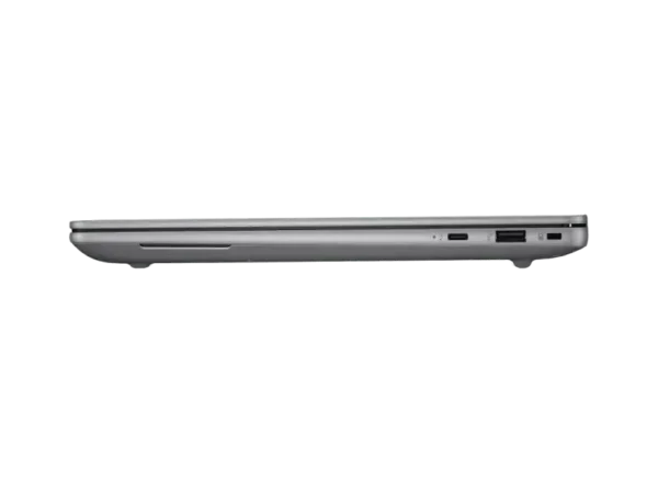 Side view of silver HP ZBook Ultra laptop showing USB-C and USB-A ports.