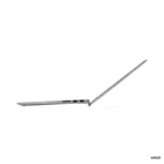 Side view of a silver Lenovo IdeaPad Flex 5 14ABR8 laptop with ports visible.