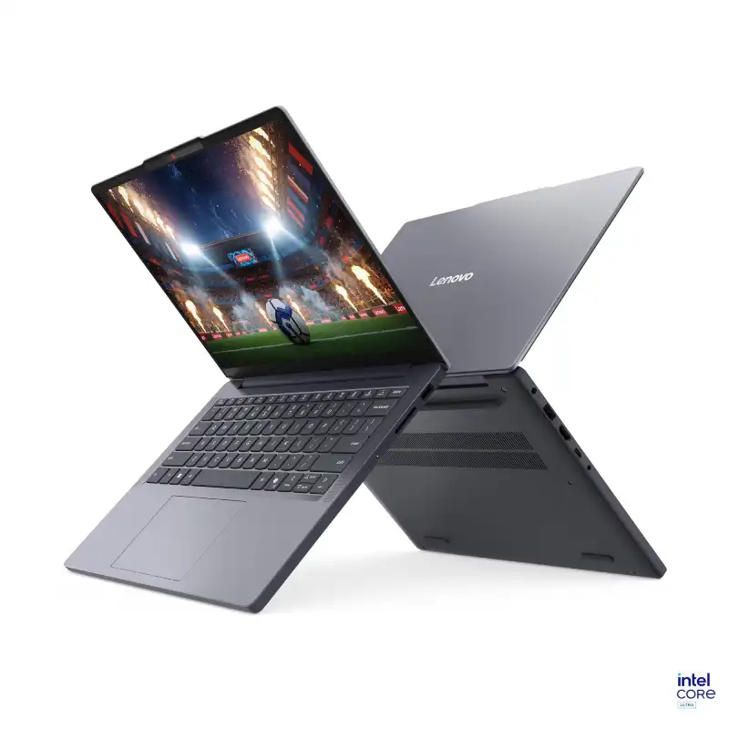 Lenovo IdeaPad Slim 3 laptop with Intel Core Ultra 7 processor, 16GB RAM, 512GB SSD, and 14" WUXGA display.
