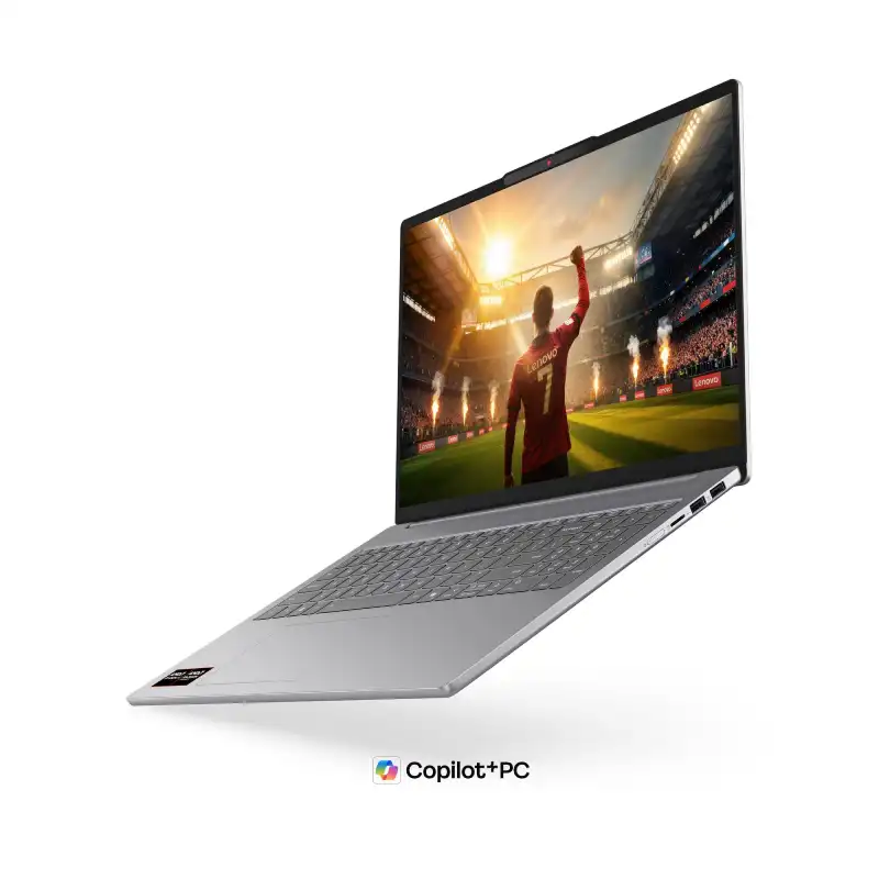 Lenovo IdeaPad Slim 5 16AGP11-83S2005SIN laptop with AMD Ryzen™ AI 7 445 processor and 16" WUXGA OLED display.