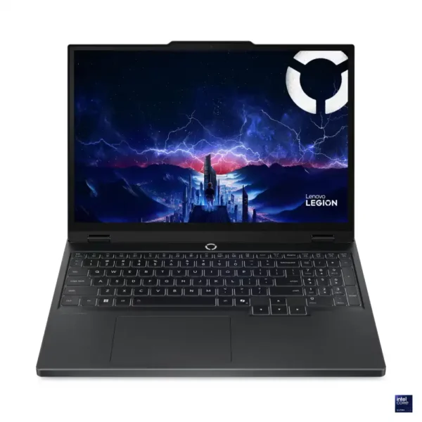 Lenovo Legion 5 15IAX10-83F0005VIN laptop with Intel Core Ultra 9, 32GB RAM, 1TB SSD, RTX 5070, and 15.1" OLED display.