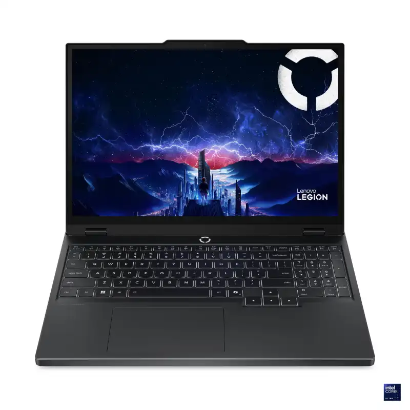 Lenovo Legion 5 15IAX10-83F0005WIN laptop with Intel Core Ultra 7, 32GB RAM, 1TB SSD, RTX 5060, and 15.1" OLED 165Hz display.