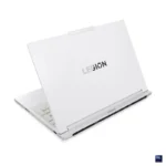 White Lenovo Legion 7 16IAX10-83KY001FIN laptop with Intel Core Ultra 9 processor and RTX 5060 graphics.