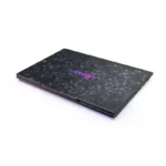 Lenovo Legion 9 18IAX10-83EY0060IN laptop with carbon fiber lid and purple Legion logo.