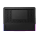 Lenovo Legion 9 18IAX10-83EY0060IN laptop bottom view with RGB lighting.