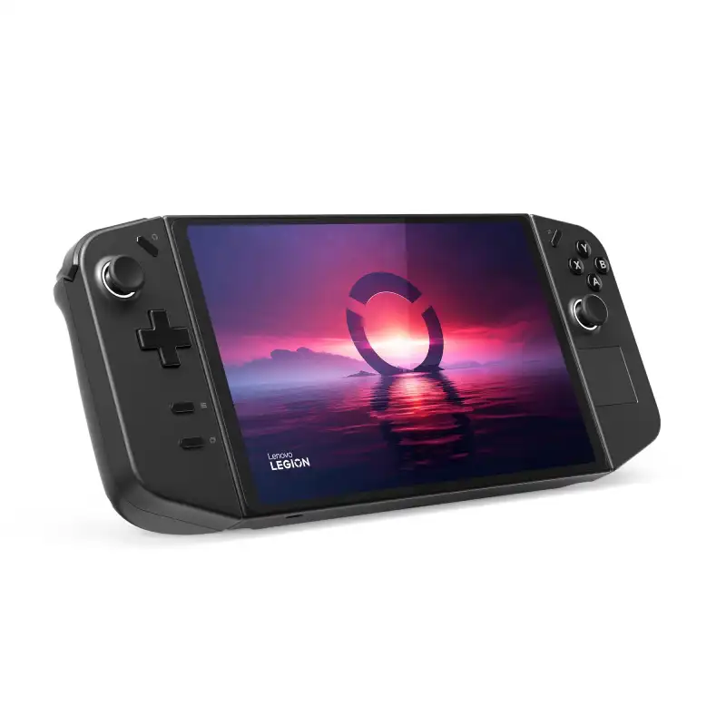 Lenovo Legion Go 8APU1-83E1004MIN handheld gaming console with 8.8" 144Hz touchscreen.