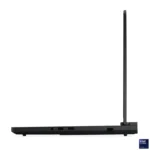 Lenovo Legion Pro 7 16IAX10H-83F500D7IN laptop side profile with ports and Intel Core Ultra logo.
