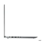 Lenovo IdeaPad Slim 3 laptop side view showing USB, HDMI, and audio ports with AMD logo.