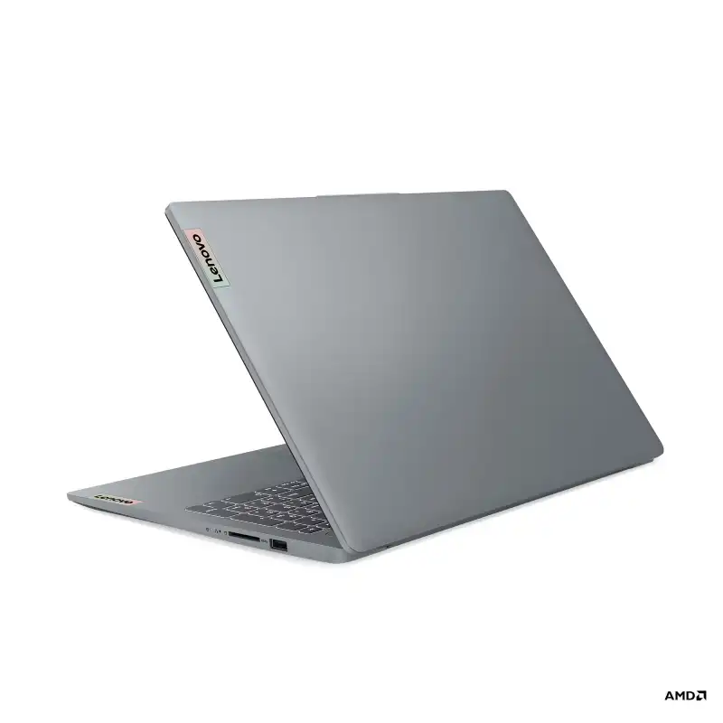 Lenovo IdeaPad Slim 3 15AMN8-82XQ01HQIN laptop with AMD Ryzen 5 processor and 15.6" FHD screen.