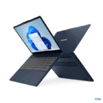 Navy blue Lenovo IdeaPad Slim 3 laptop with Intel Core i5 processor and Windows 11.