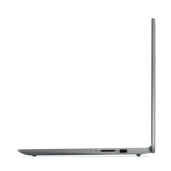Lenovo IdeaPad Slim 3 15IRU8 laptop side view showing ports.