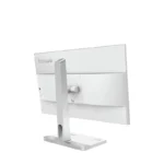 Lenovo L24D-4C monitor rear view, white panel and silver stand.