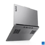 Lenovo LOQ laptop with Intel Core i7 processor and NVIDIA RTX 4050 graphics, viewed from below.