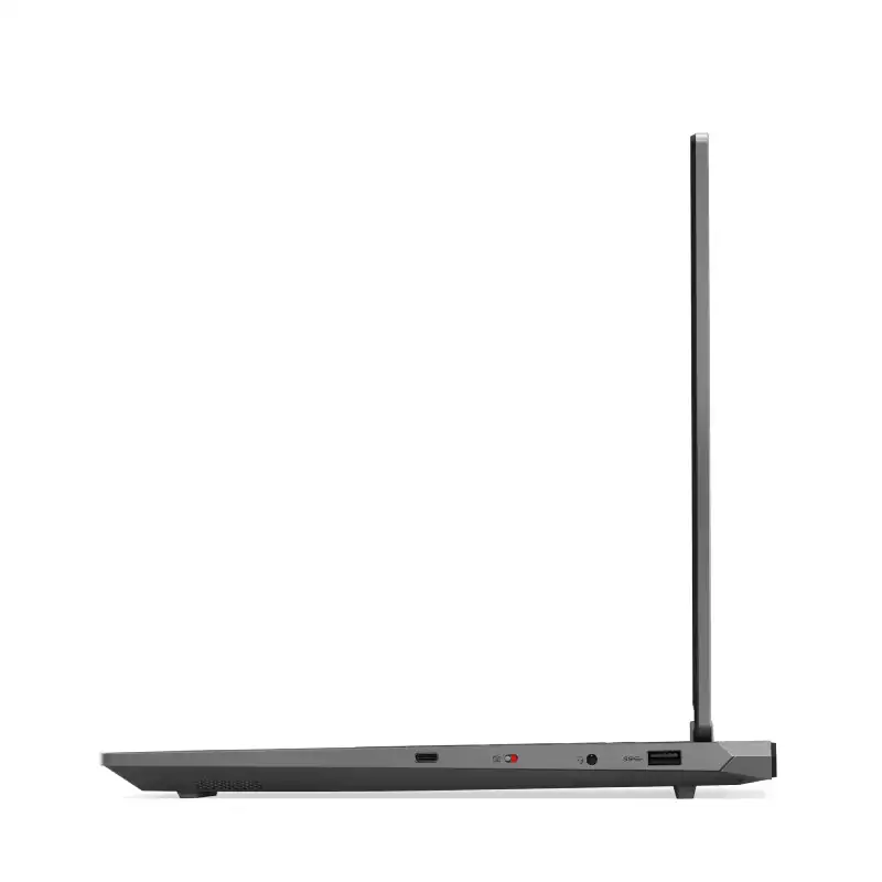 Lenovo LOQ 15IRX9-83DV01A9IN laptop side profile showing ports.