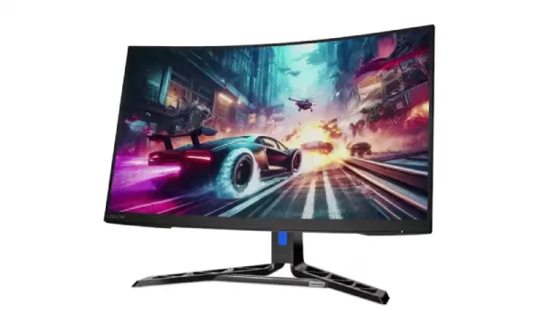 Lenovo Legion R32qc-30 31.5-inch QHD 180Hz VA gaming monitor with curved display.